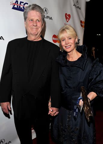 <p>Lester Cohen/WireImage</p> Brian Wilson and Melinda Ledbetter in 2010.