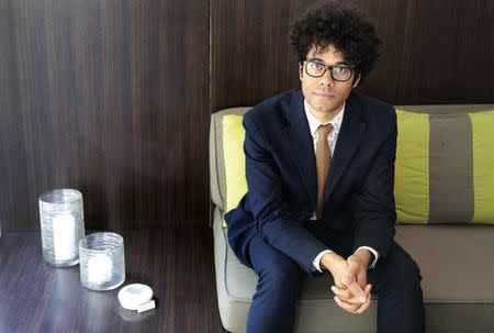 British actor-director Richard Ayoade poses for a portrait in West Hollywood, California May 6, 2014. REUTERS/Jonathan Alcorn