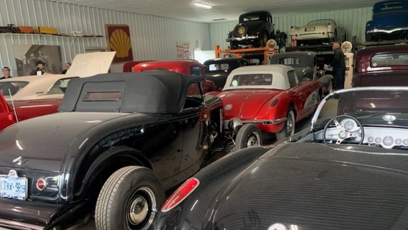 The stolen cars were worth an estimated $3 million. - Photo: Ontario Provincial Police
