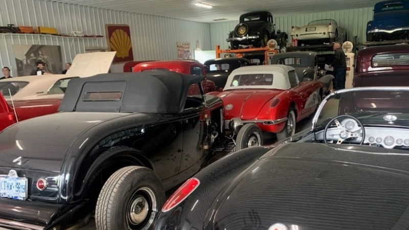 The stolen cars were worth an estimated $3 million.  - Photo: Ontario Provincial Police