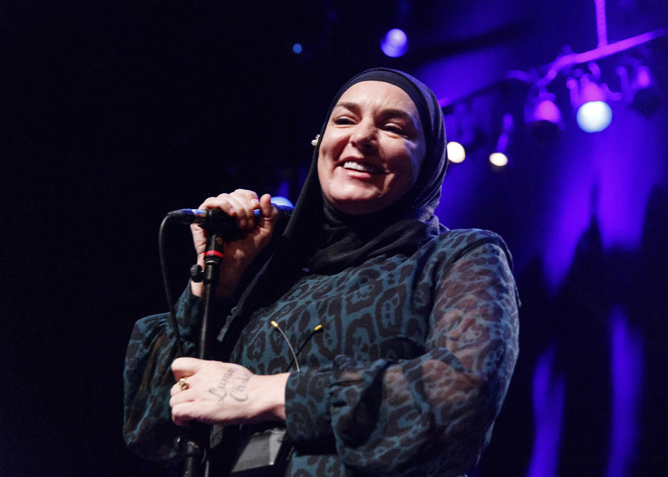 VANCOUVER, BRITISH COLUMBIA - FEBRUARY 01: Singer-songwriter Sinead O'Connor performs on stage at Vogue Theatre on February 01, 2020 in Vancouver, Canada. (Photo by Andrew Chin/Getty Images)