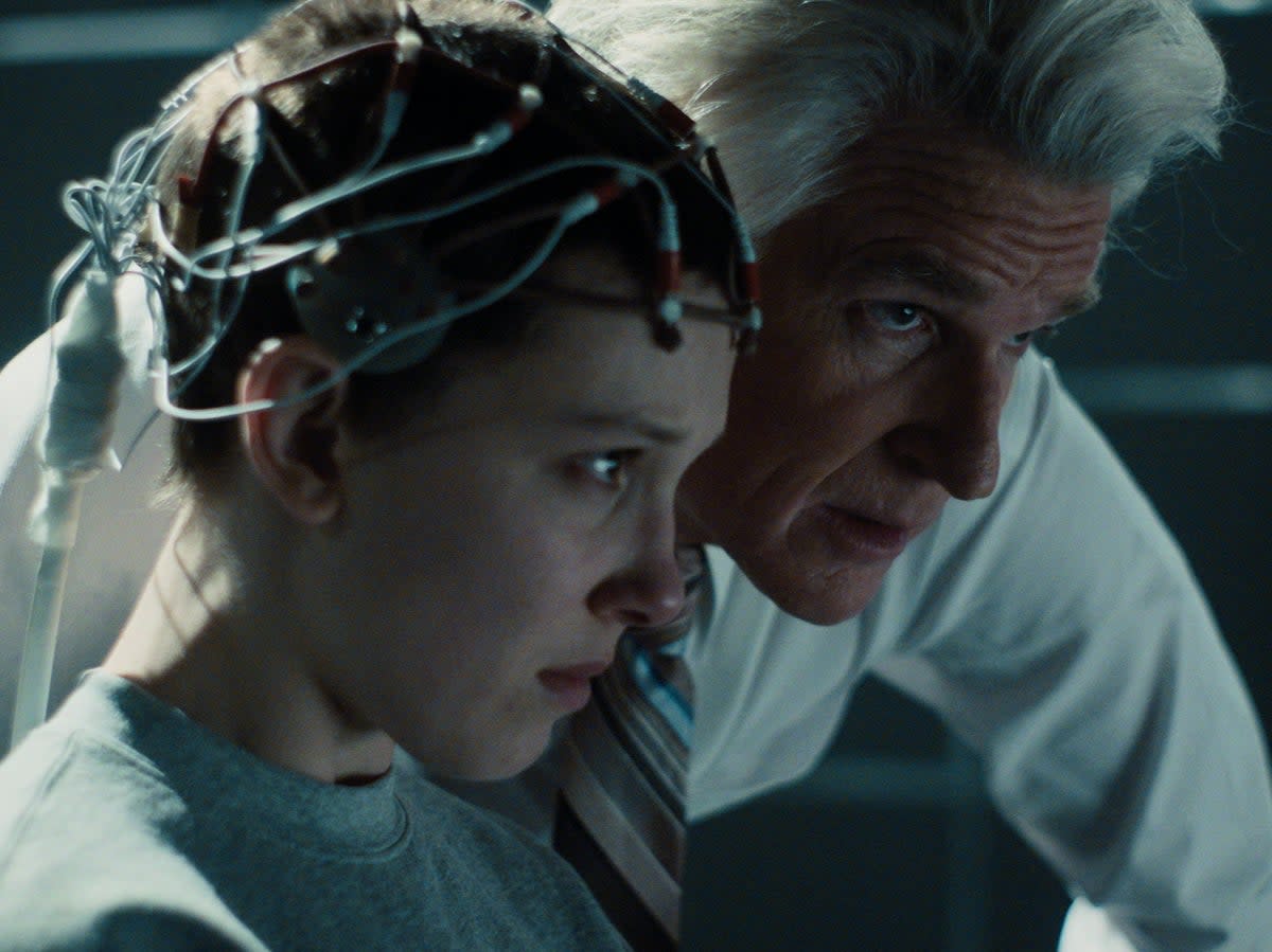 Millie Bobby Brown and Matthew Modine (Courtesy of Netflix)