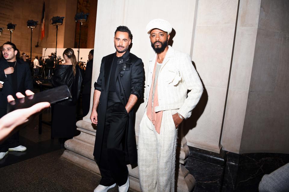 Mike Amiri and Lakeith Stanfield, wearing Amiri