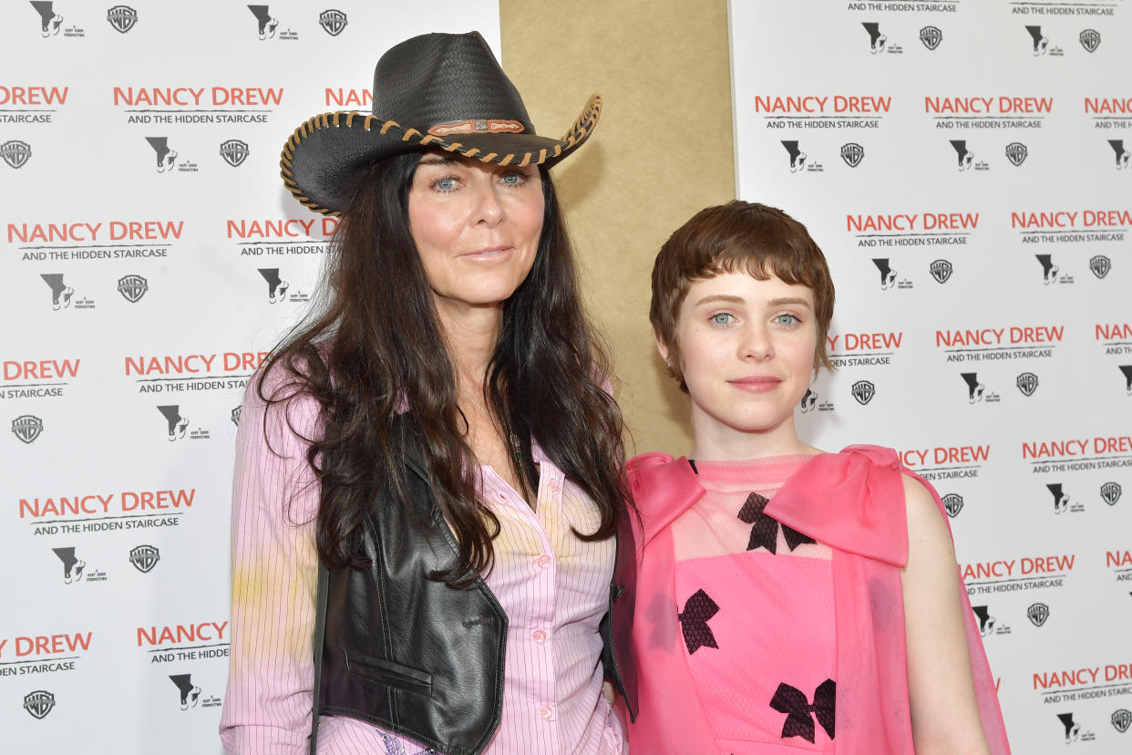 CENTURY CITY, CALIFORNIA - MARCH 10: Director Katt Shea and Sophia Lillis attend the world premiere of 