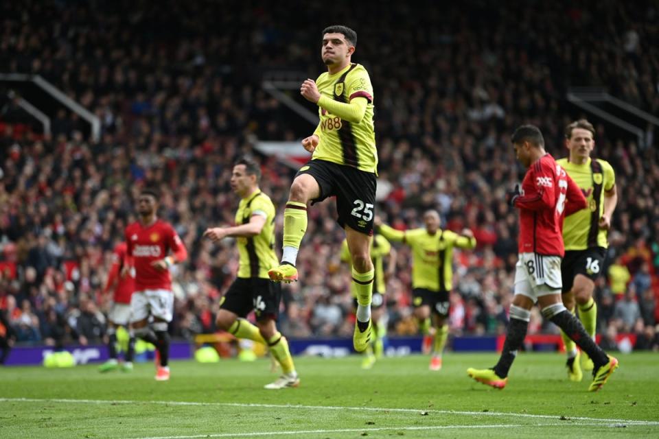 Burnley scored a late penalty at Old Trafford (Getty Images)