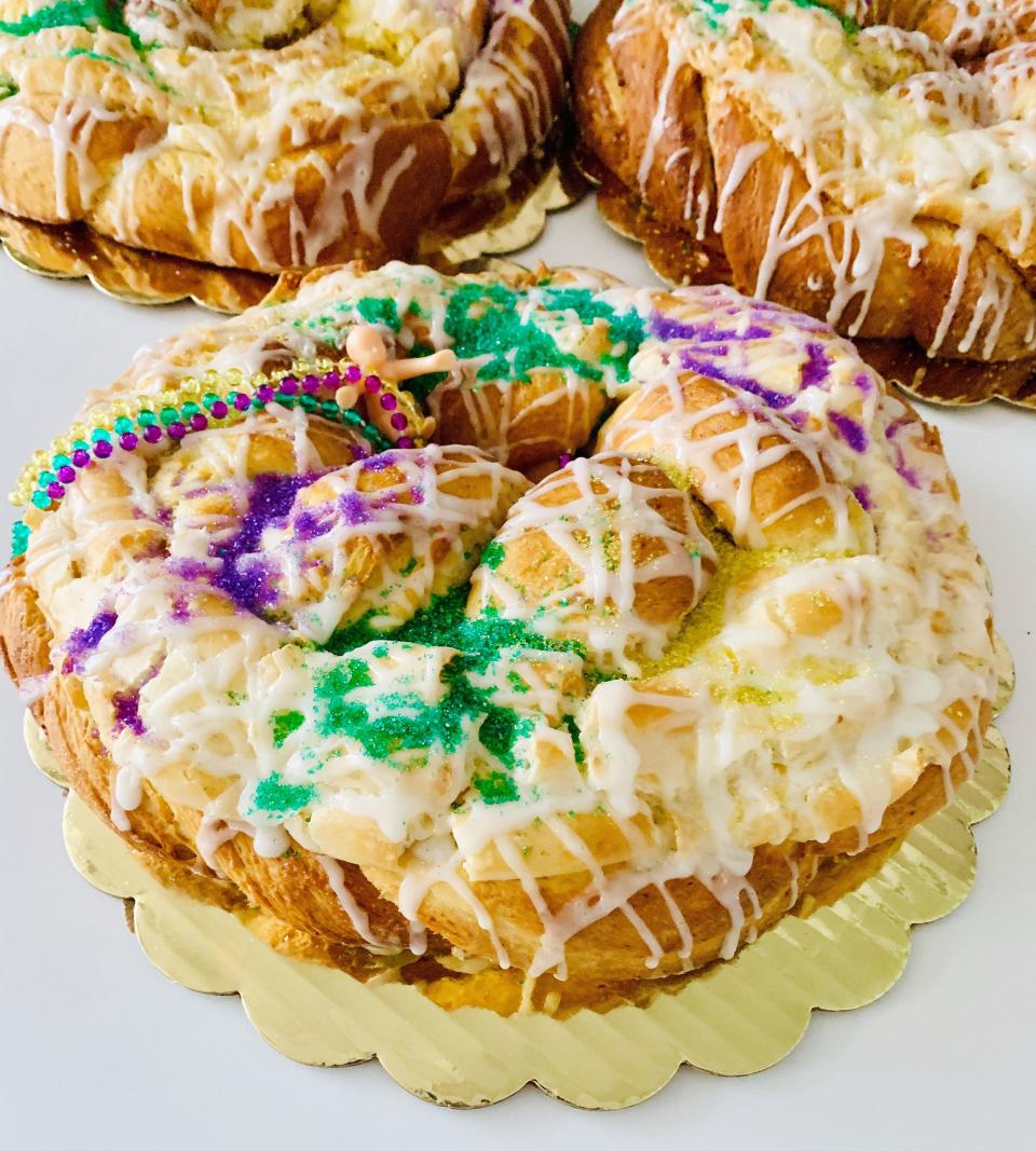 King Cakes from Prima's Bakery + Boutique in Downtown Memphis.