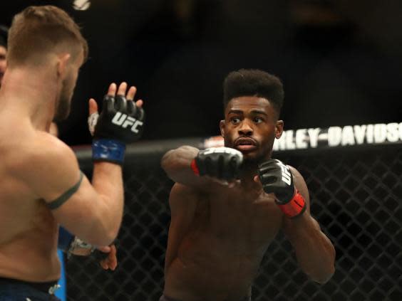 Aljamain Sterling (right) faces Cory Sandhagen in a potential fight of the night (Getty Images)