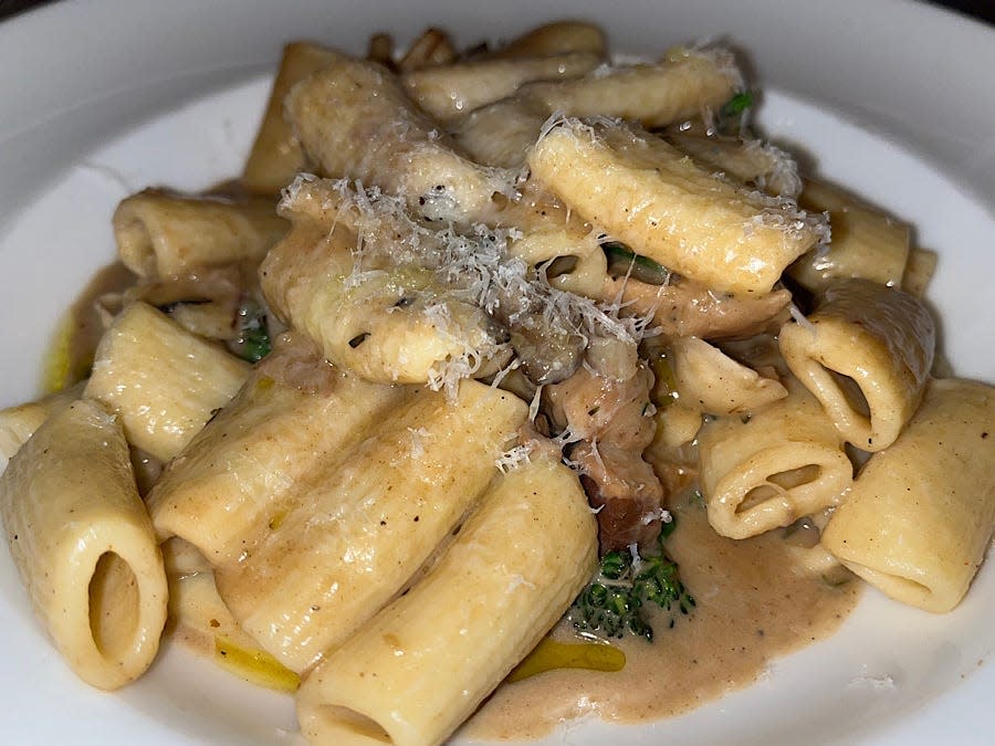 rigatoni dish from topolino terrace at riviera resort in disney world