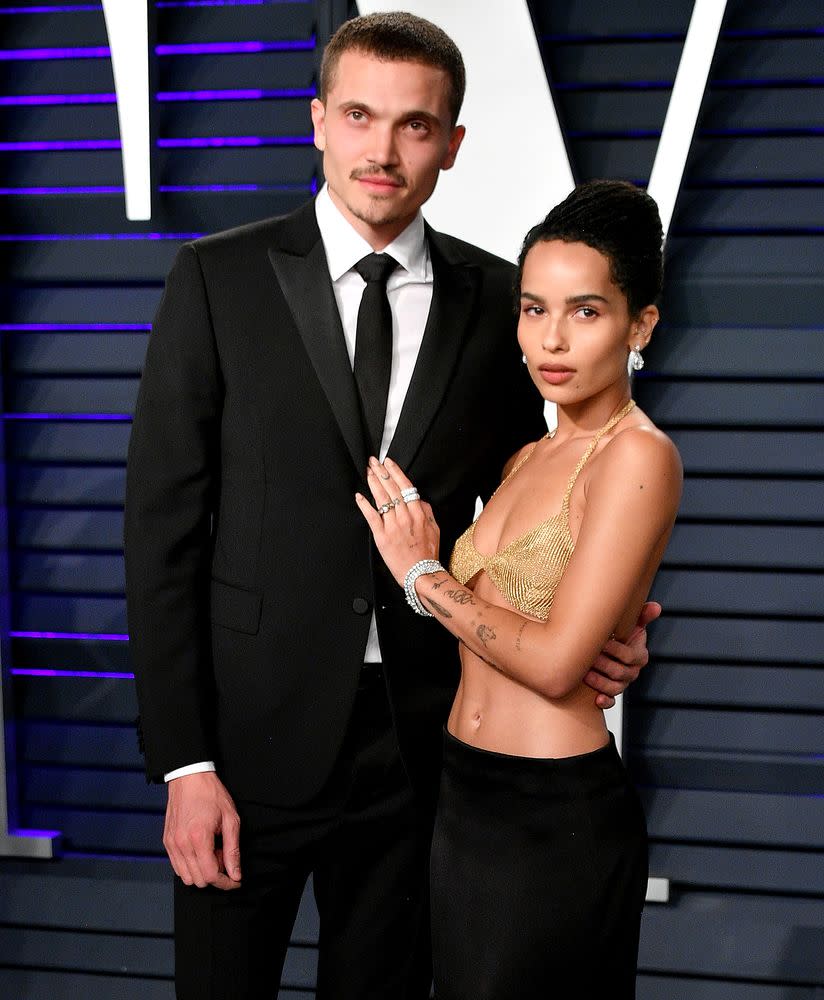 Karl Glusman and Zoë Kravitz | Dia Dipasupil/Getty