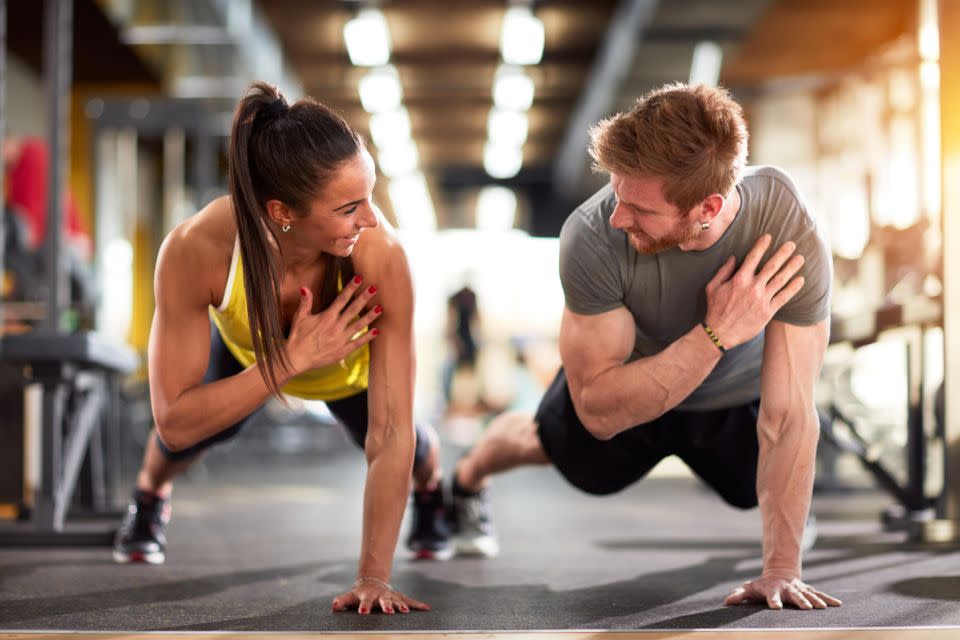 The gym has been listed as the best place to meet someone. But Matt says it's not okay. Source: Getty