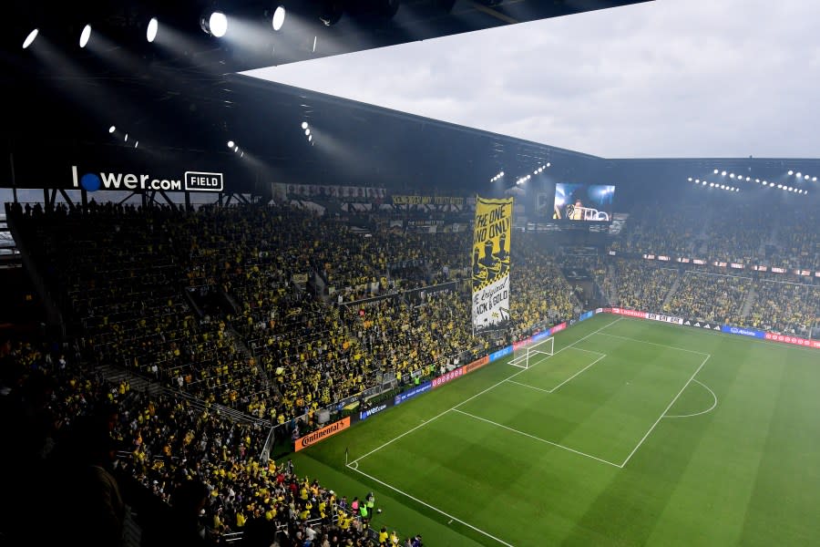 COLUMBUS, OHIO – DECEMBER 09: General view of the stadium prior to the 2023 MLS Cup between the Columbus Crew and the Los Angeles FC at Lower.com Field on December 09, 2023 in Columbus, Ohio. (Photo by Emilee Chinn/Getty Images)