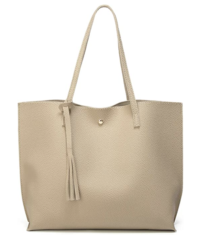 42) Faux Leather Tote