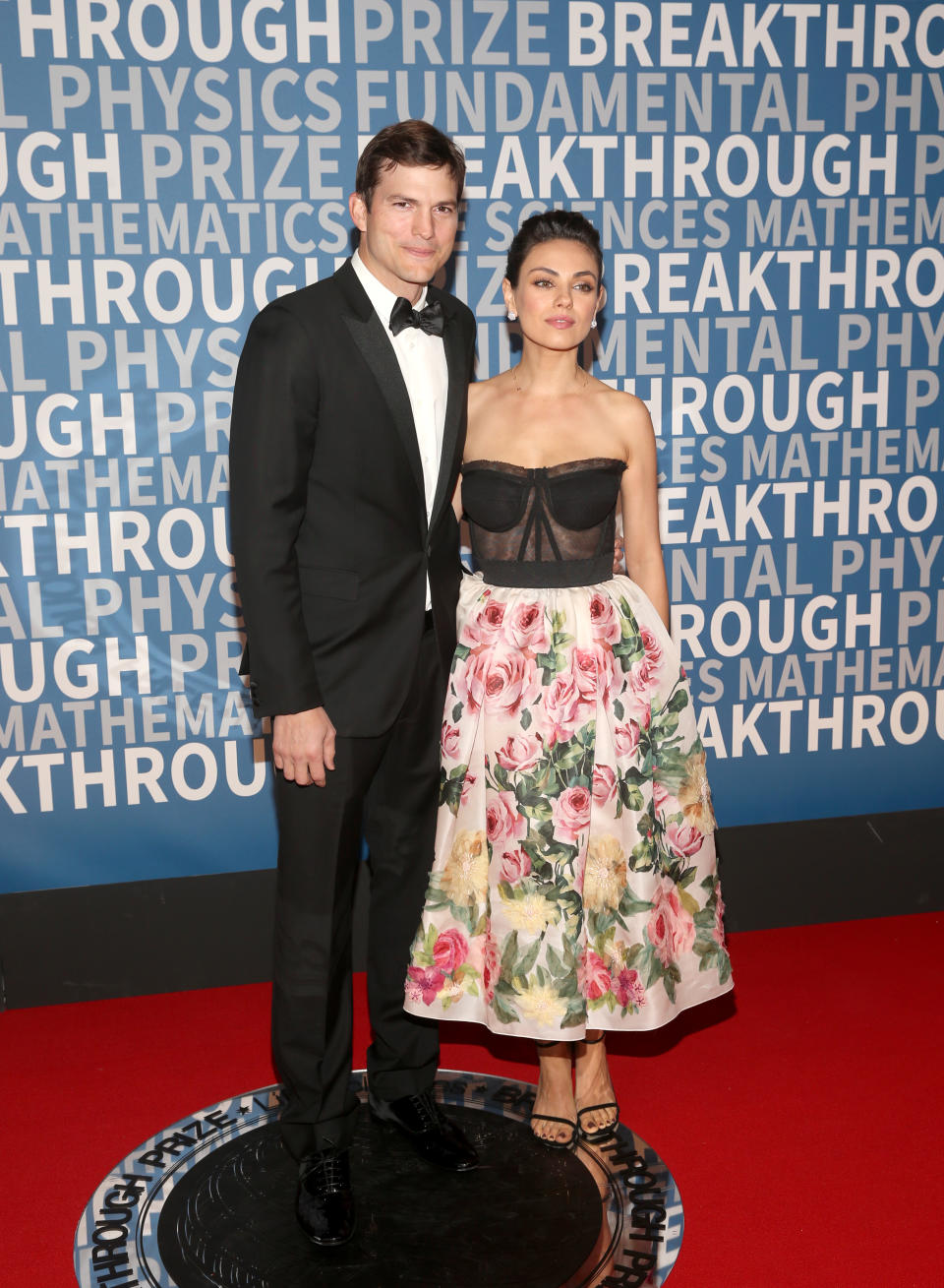 Ashton Kutcher and Mila Kunis at the Breakthrough Prize