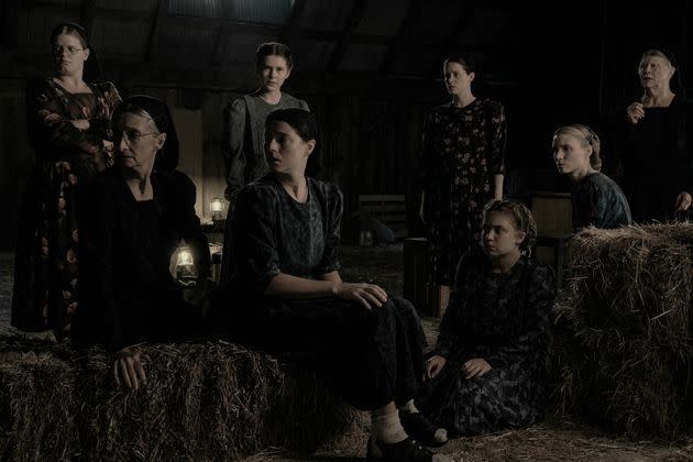 Michelle McLeod, Sheila McCarthy, Liv McNeil, Jessie Buckley, Claire Foy, Kate Hallett, Rooney Mara and Judith Ivey in a scene from 