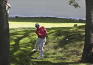 Francesco Molinari of Italy approaches the first green during the first round of the WGC-Mexico Championship golf tournament, at Chapultepec Golf Club in Mexico City, Mexico City, Thursday, Feb. 20, 2020.(AP Photo/Fernando Llano)