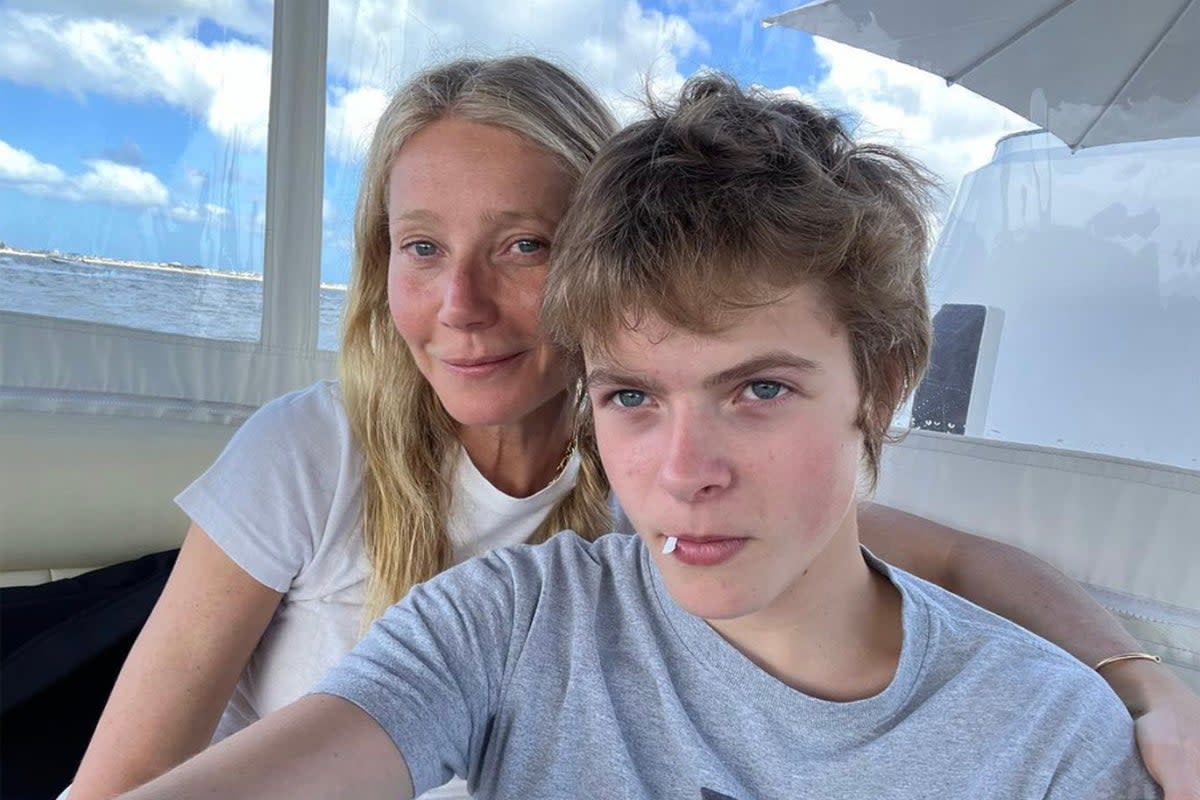 Empty nester Gwyneth Paltrow with her youngest child Moses, now 18, who is leaving home for college  (Gwyneth Paltrow/Instagram)