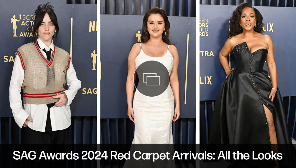 Red Carpet Sag Awards 2024, Billie Eilish, Sheryl Lee Ralph, Selena Gomez, Fashion Look