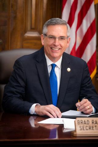 Republican Brad Raffensperger is Georgia's secretary of state who's also a former member of the state House of Representatives.