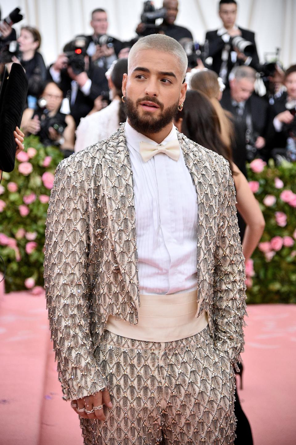 <h1 class="title">Maluma in Moschino by Jeremy Scott</h1><cite class="credit">Photo: Getty Images</cite>