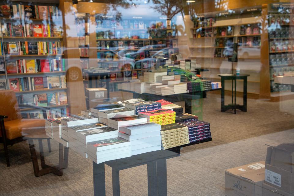 Barnes & Noble employees are getting their new store ready at Coconut Point. The store is set to open on January 17.