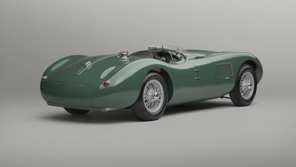 The C-type’s slippery profile helped drivers Peter Walker and Peter Whitehead win the 24 Hours of Le Mans upon the model’s debut in 1951. - Credit: Photo: Courtesy of Jaguar Land Rover Automotive PLC.