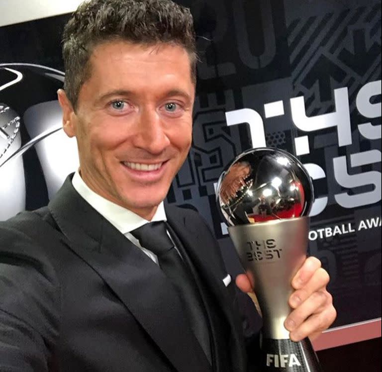 Lewandowski, con el premio The Best al mejor futbolista de 2021