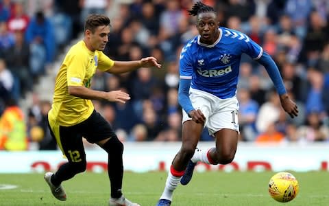 Rangers' Joe Aribo in action during the UEFA Europa League first qualifying round second leg match at Ibrox Stadium - Credit: PA