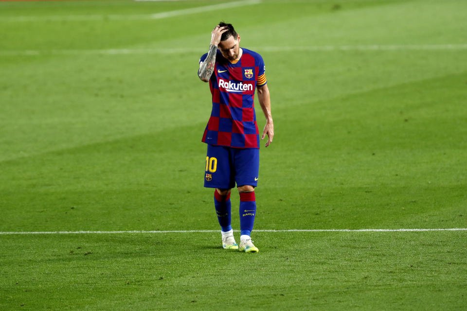 Without Lionel Messi (pictured) and Marc-André ter Stegen, Barcelona might not have even finished top four this season in La Liga. (AP Photo/Joan Monfort)