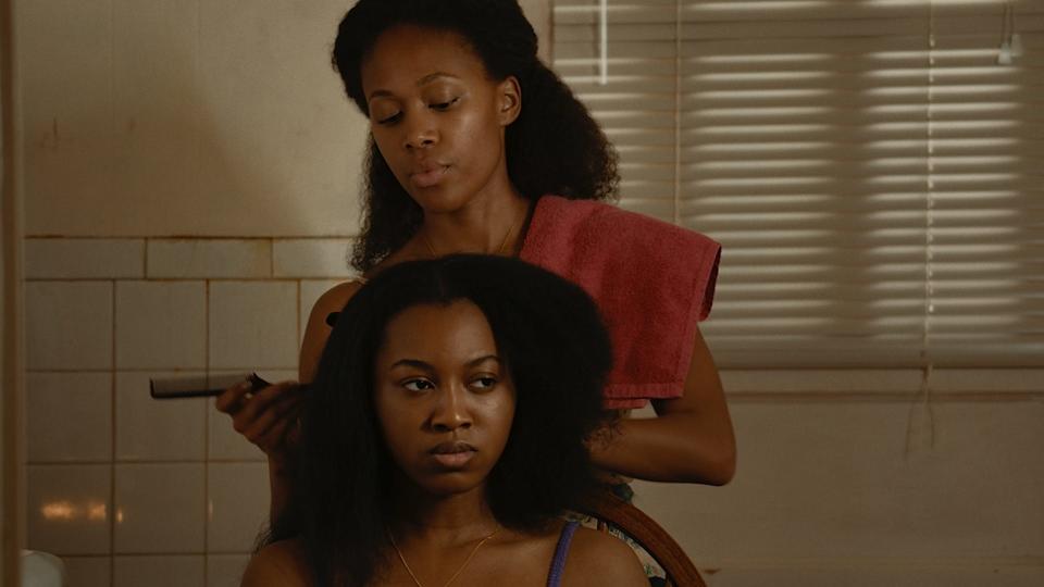 A moment from the new film "Miss Juneteenth" shows Nicole Beharie's character explaining to her daughter Kai (Alexis Chikaeze) the importance of the beauty pageant.