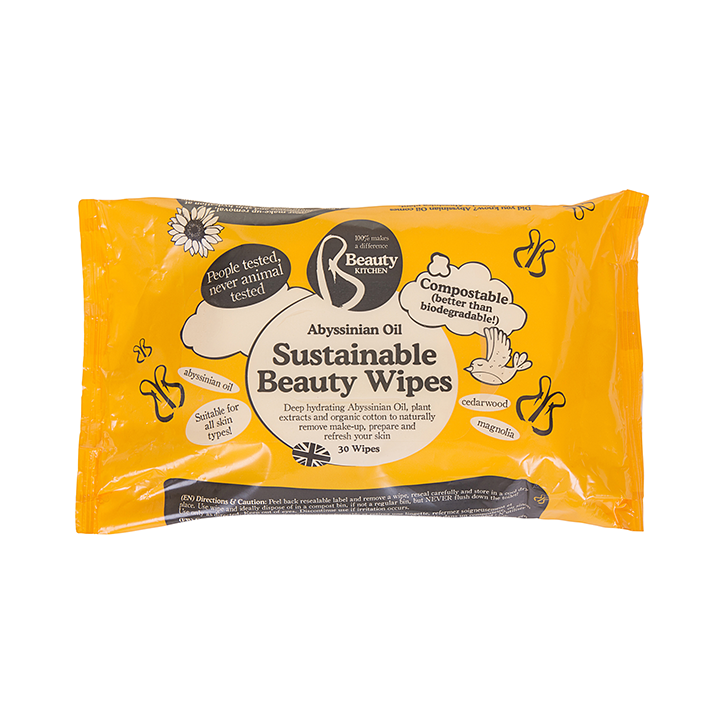 Beauty Kitchen Abyssinian Oil Sustainable Beauty Wipes - £5.99