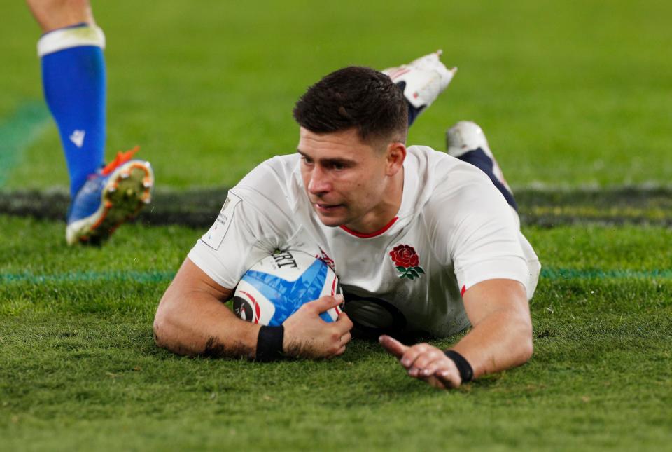 Ben Youngs scores his second try for England against ItalyReuters