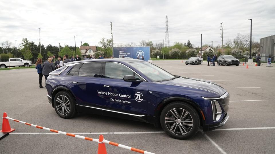 zf brake test mule in parking lot