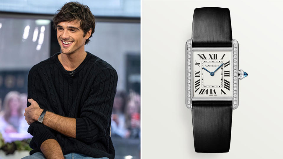 Actor Jacob Elordi on the 'TODAY' show in New York; Cartier Tank Must watch