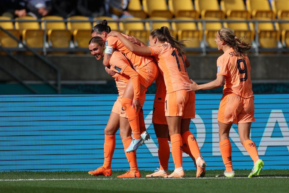 Jill Roord got the Dutch off to an early lead with a goal in the 16th minute (Getty Images)