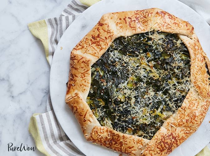 Kale and Cheddar Cheese Galette