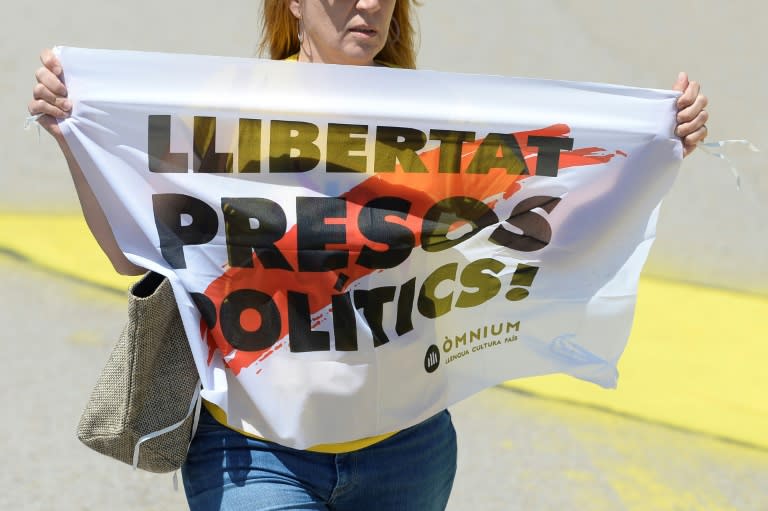 Pro-independence activists demanding the men's release, say they are "political prisoners"