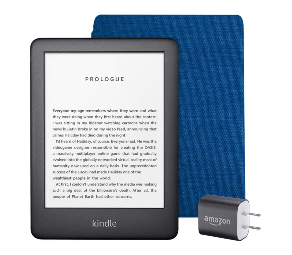 Kindle Essentials Bundle in Cobalt Blue (Photo via Amazon)