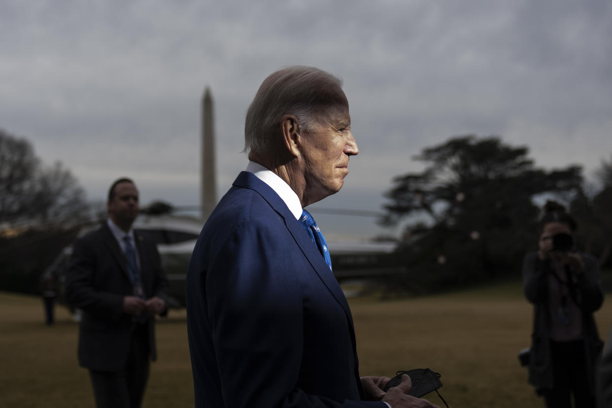 President Biden Departs The White House For Kentucky