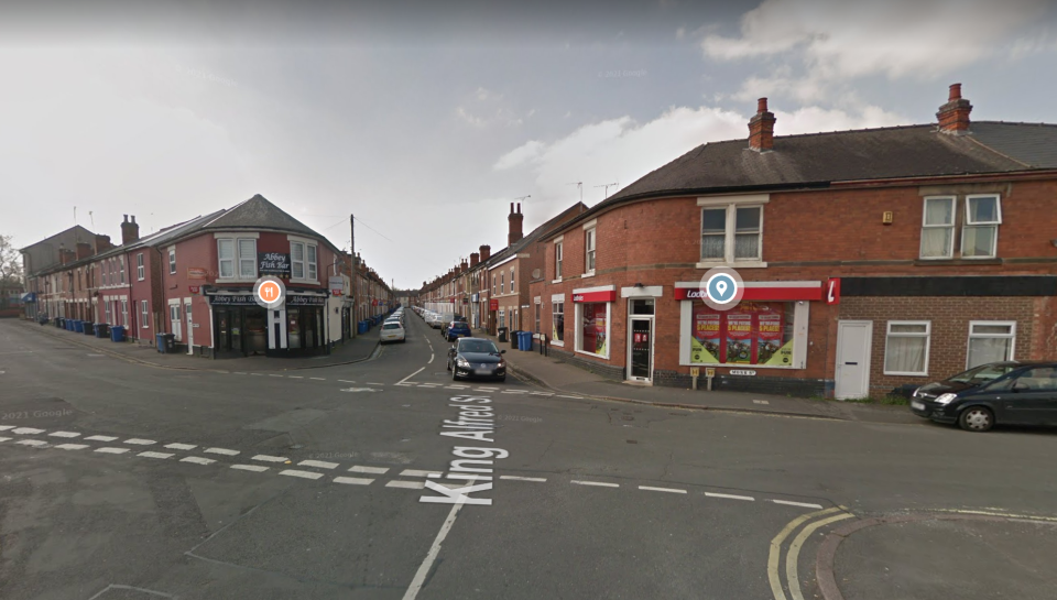 Emergency services were called to King Alfred Street, Normanton, Derby, on Sunday after officers found the suspicious items. (Google Maps)