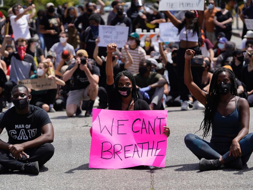 black lives matter protest la