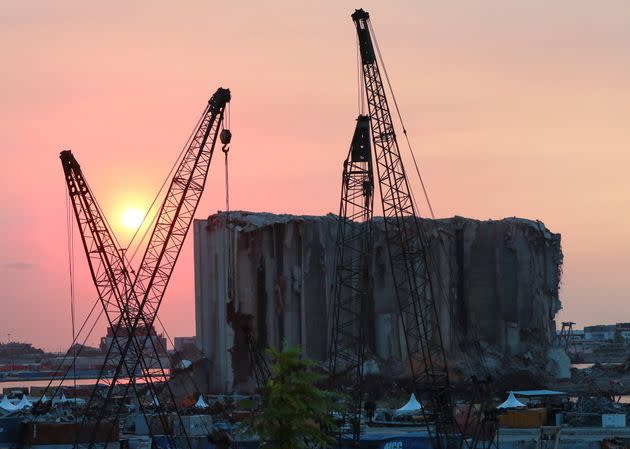 Photo du port de Beyrouth ravagé prise le 29 juillet 2021 par REUTERS/Mohamed Azakir (Photo: Mohamed Azakir via Reuters)