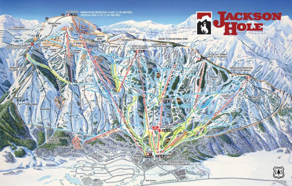 Jackson Hole Trail Map