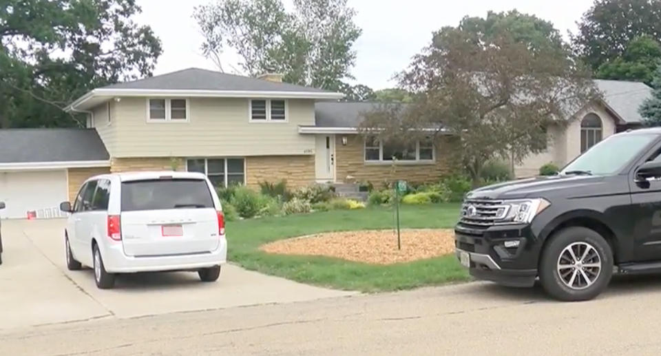 The couple's Windsor, Wisconsin home with two cars parked out the front. Source: WKOW