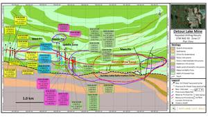 Detour Lake Mine – Saddle Zone – Plan View