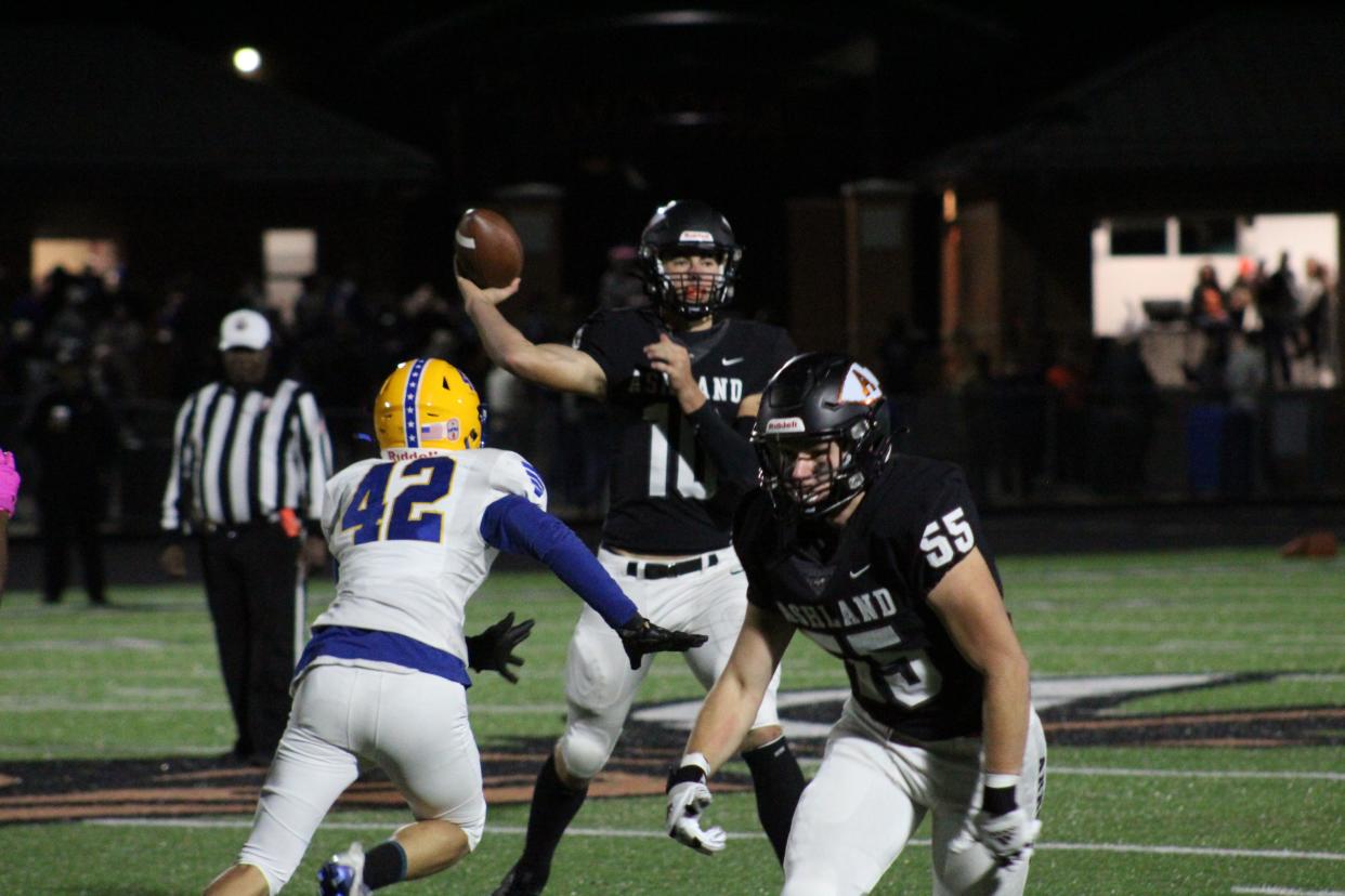 Ashland Arrows quarterback Nathan Bernhard.