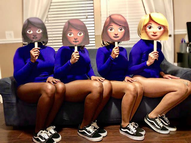 4) 👩🏿👩🏾👩🏽👩🏼