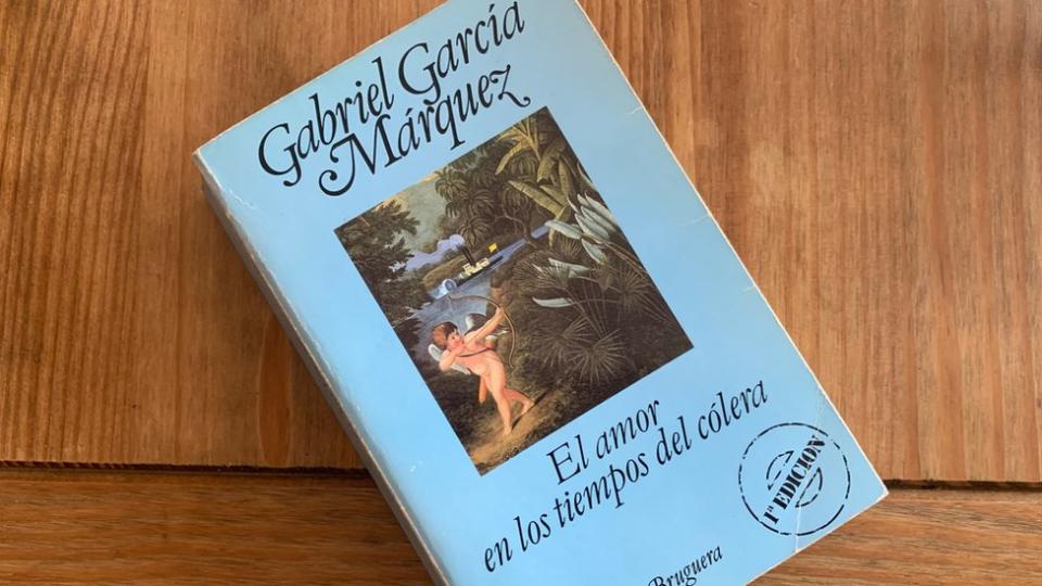 El libro El amor en los tiempos del cólera"