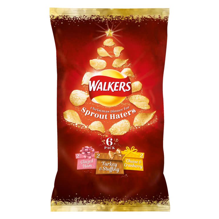 For those of us who can’t stand Brussels sprouts, Walkers has our back this festive season [Photo: Walkers]