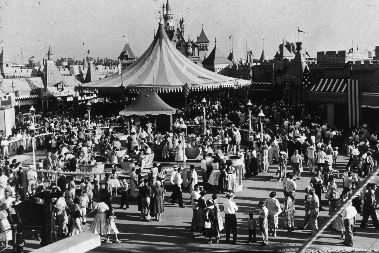 Crowds at the original Disneyland