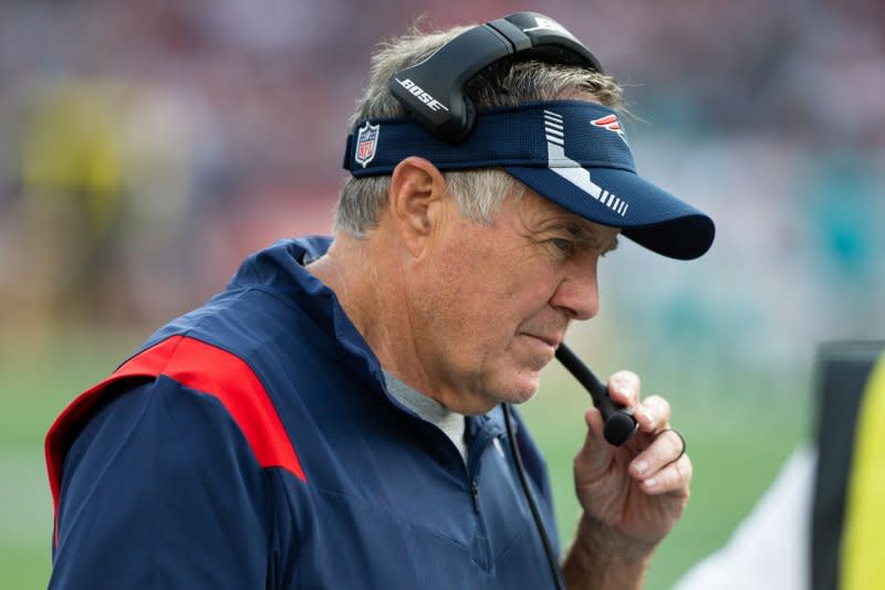 The New England Patriots announced in January that they agreed to a mutual split with longtime head coach Bill Belichick. File Photo by Matthew Healey/UPI